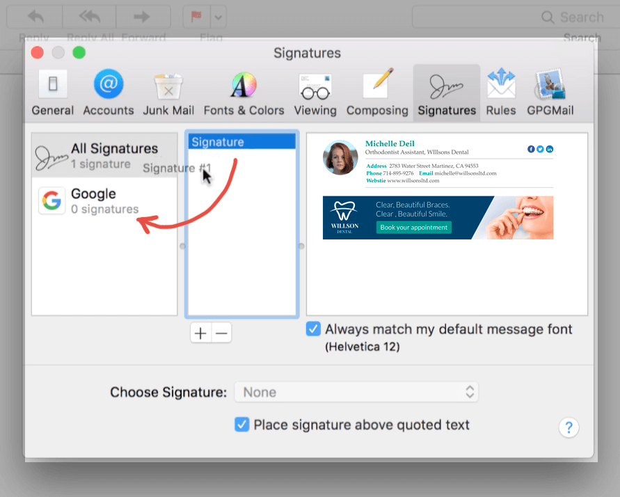highlight text in mail for mac